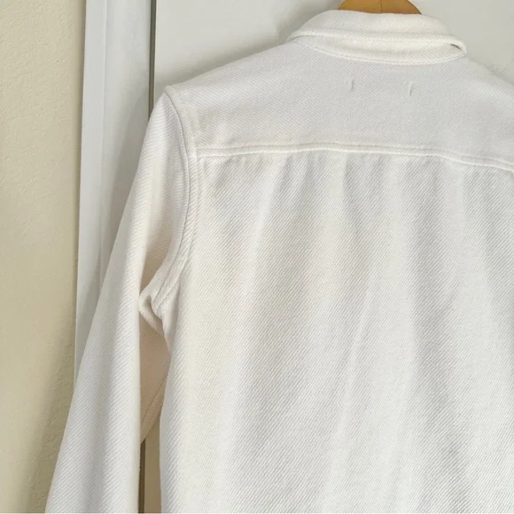 Outerknown Blanket Shirt, White, XS/Small - Picture 7 of 14